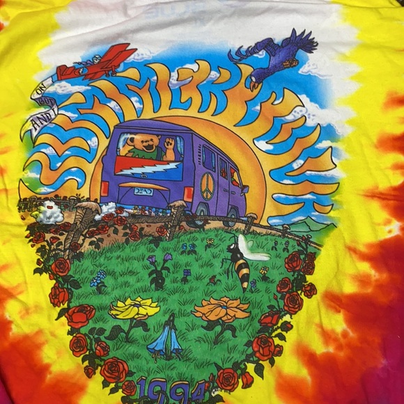 The Greatful Dead Custom Print Cotton Tee NeverUsed - Picture 5 of 6